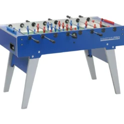 Biliardino Gioco Pieghevole Salvaspazio Calciobalilla Blu da Interno