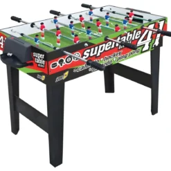 Biliardino Tavolo 4in1 Mini Calcetto Biliardo Ping Pong Hockey Aste Telescopiche