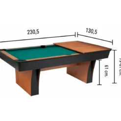 Biliardo Tavolo da Interno Piano in Ardesia Campo Gioco 200x100 cm