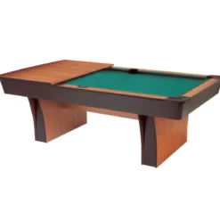 Biliardo Tavolo Piano Ardesia 200x100 cm Effetto Legno da Interno
