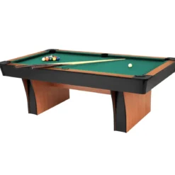 Biliardo Trasformabile in Tavolo da Pranzo Piano Gioco in MDF 181x91cm