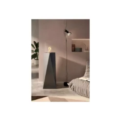 Biocamino da Pavimento Nero 120 cm da Terra con Fiamma Spirale