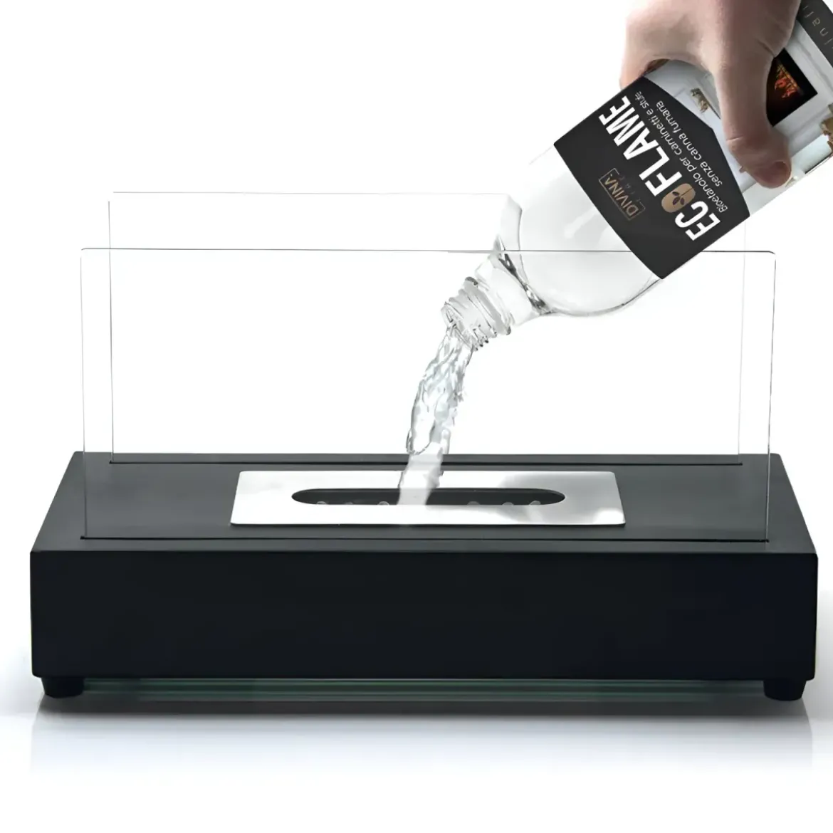Bioetanolo Liquido 12 Bottiglie 1L per Biocamini Ecologico Inodore