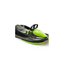 Bob Doppio Stratos Freno Volante Nero 2 Posti Slitta Slittino da Neve Max 120kg