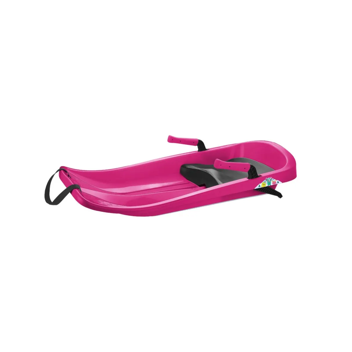 Bob Neve Bambini 85x41,5 cm Monoposto con 2 Leve Freno e Sterzo