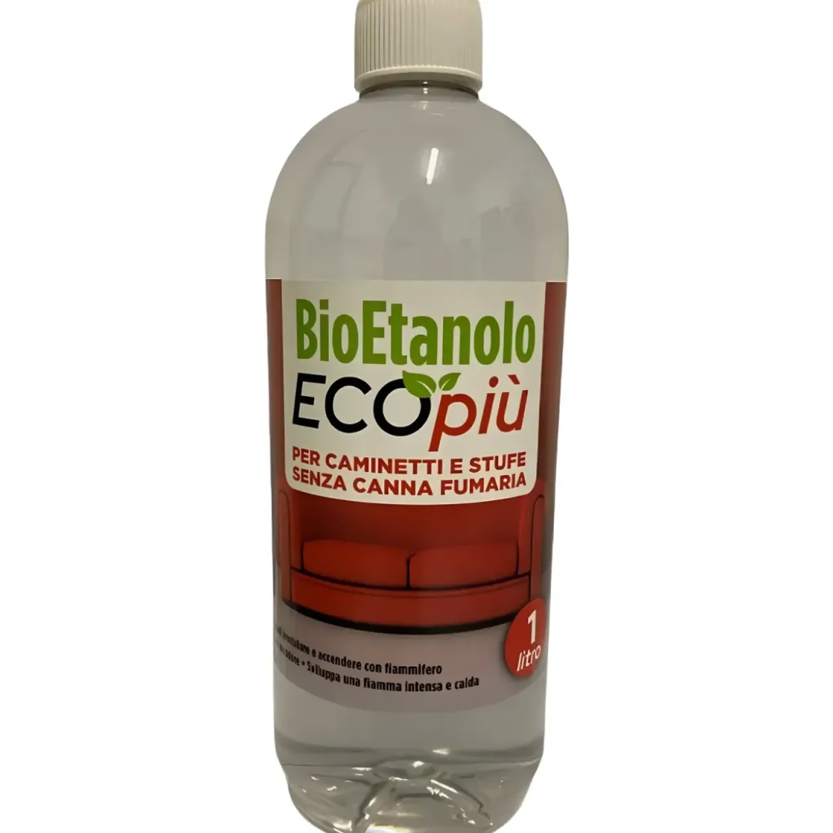 12 Bottiglie 1L Bioetanolo Liquido per Camini Stufe Ecologico Inodore