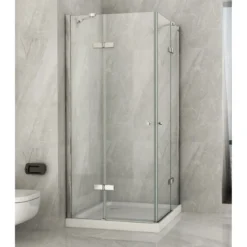 Box Cabina Doccia 2 Anta Battente 70 x 80 90 100 Fissa 8 mm Angolare Cristallo