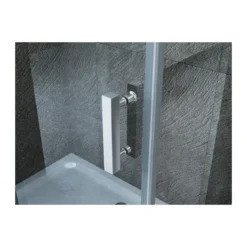 Box Cabina Doccia Anta Battente 70 80 90 100 120 140 Parete Fissa 8mm Cristallo