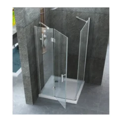 Box Cabina Doccia Anta Battente 80 90 100 120 140 Fissa Angolare 8mm Cristallo