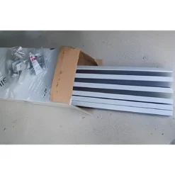 Box Cabina Doccia Parete Nicchia in PVC Porta a Soffietto Pieghevole 1 Anta Lato