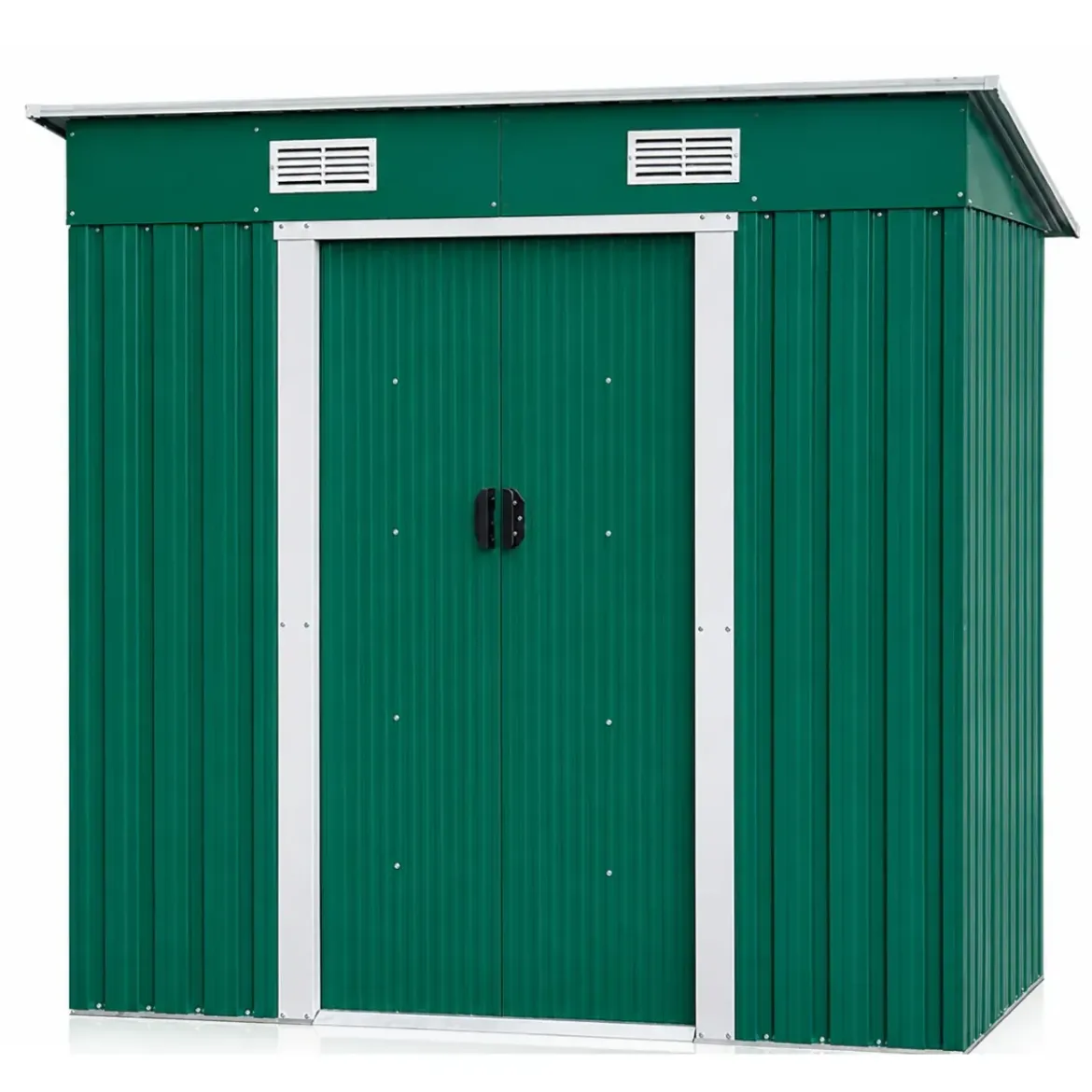 Box Casetta 194x121 per Attrezzi Capanno Ricovero Lamiera Giardino Ripostiglio