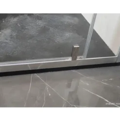 Box Doccia Angolare 2 Lati Ante Saloon Battente Parete Fissa Vetro 6 mm Opaco
