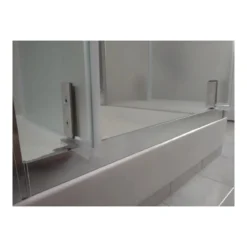 Box Doccia Angolare 2 Lati Ante Saloon Battente Parete Fissa Vetro 6 mm Opaco