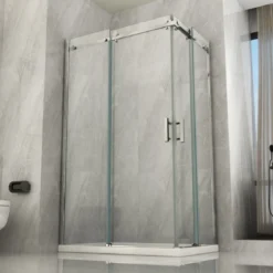 Box Doccia Angolare 8 mm 2 Lati Porte Scorrevole 70 x 80 90 100 120 in Cristallo