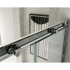 Box Doccia Angolare 6mm Opaco Anta Fissa Porta Scorrevole Anticalcare Cristallo