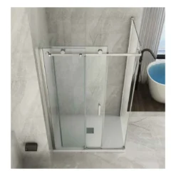 Box Doccia Angolare 8 mm Parete Fissa Scorrevole 70 80 90 100 120 140 Cristallo