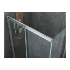 Box Doccia Angolare 8 mm Porta Scorrevole 70 80 90 100 120 140 Lati in Cristallo