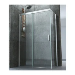 Box Doccia Angolare 8 mm Porta Scorrevole 70 80 90 100 120 140 Lati in Cristallo