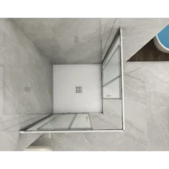 Box Doccia Angolare Vetro 6 mm Opaco Scorrevole Quadrato o Rettangolare