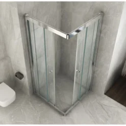 Box Doccia Angolare 70x90 100 120 80x100 120 2 Ante Scorrevole in Cristallo