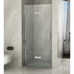 Box Doccia a Nicchia Libro 60 70 80 90 100 8 mm 1 Anta Parete in Cristallo Vetro