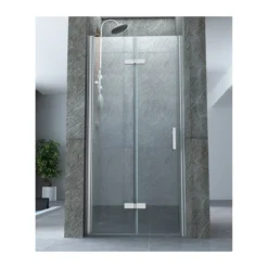 Box Doccia a Nicchia Libro 60 70 80 90 100 8 mm 1 Anta Parete in Cristallo Vetro