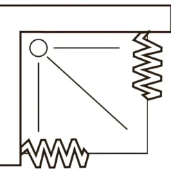 Box Doccia Bianco PVC Angolare Scorrevole Angolo Porte a Soffietto 2 Ante Lati