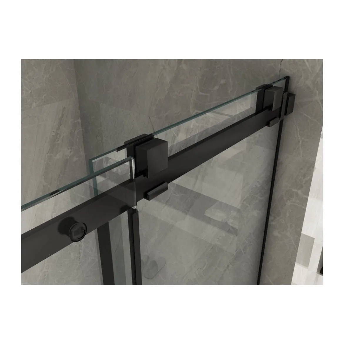Box Doccia 120 cm 8 mm Nicchia 1 Anta Scorrevole in Cristallo