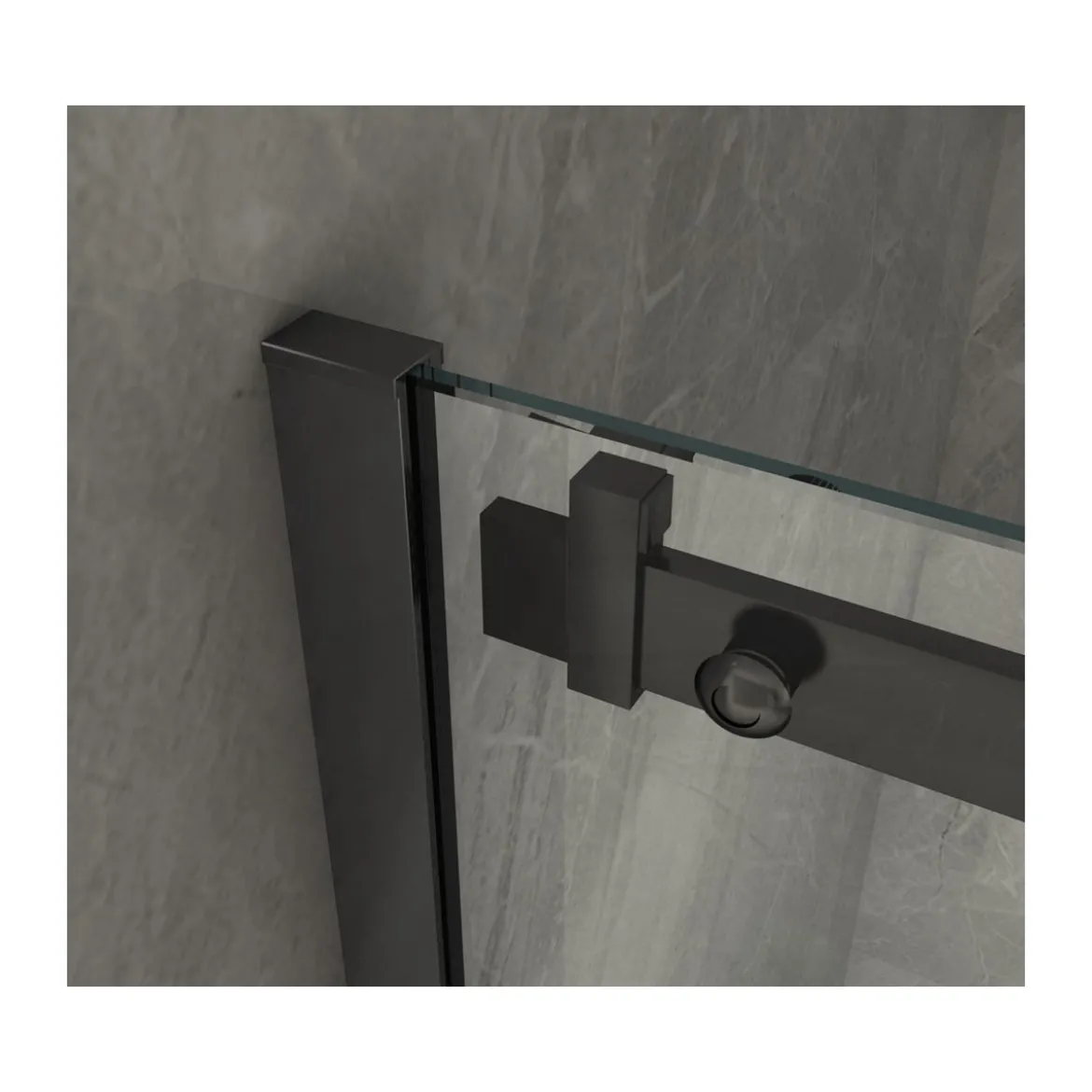 Box Doccia 120 cm 8 mm Nicchia 1 Anta Scorrevole in Cristallo