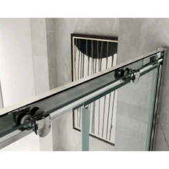 Box Doccia Cristallo 6 mm Vetro Angolo 2 Lati Scorrevole Quadrato Rettangolare