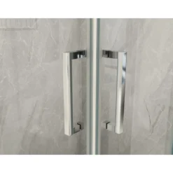 Box Doccia Cristallo 6 mm Vetro Angolo 2 Lati Scorrevole Quadrato Rettangolare