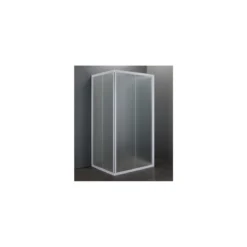 Box Doccia Economico 3 Lati PVC Porta Scorrevole 2 Ante Quadrato Rettangolare