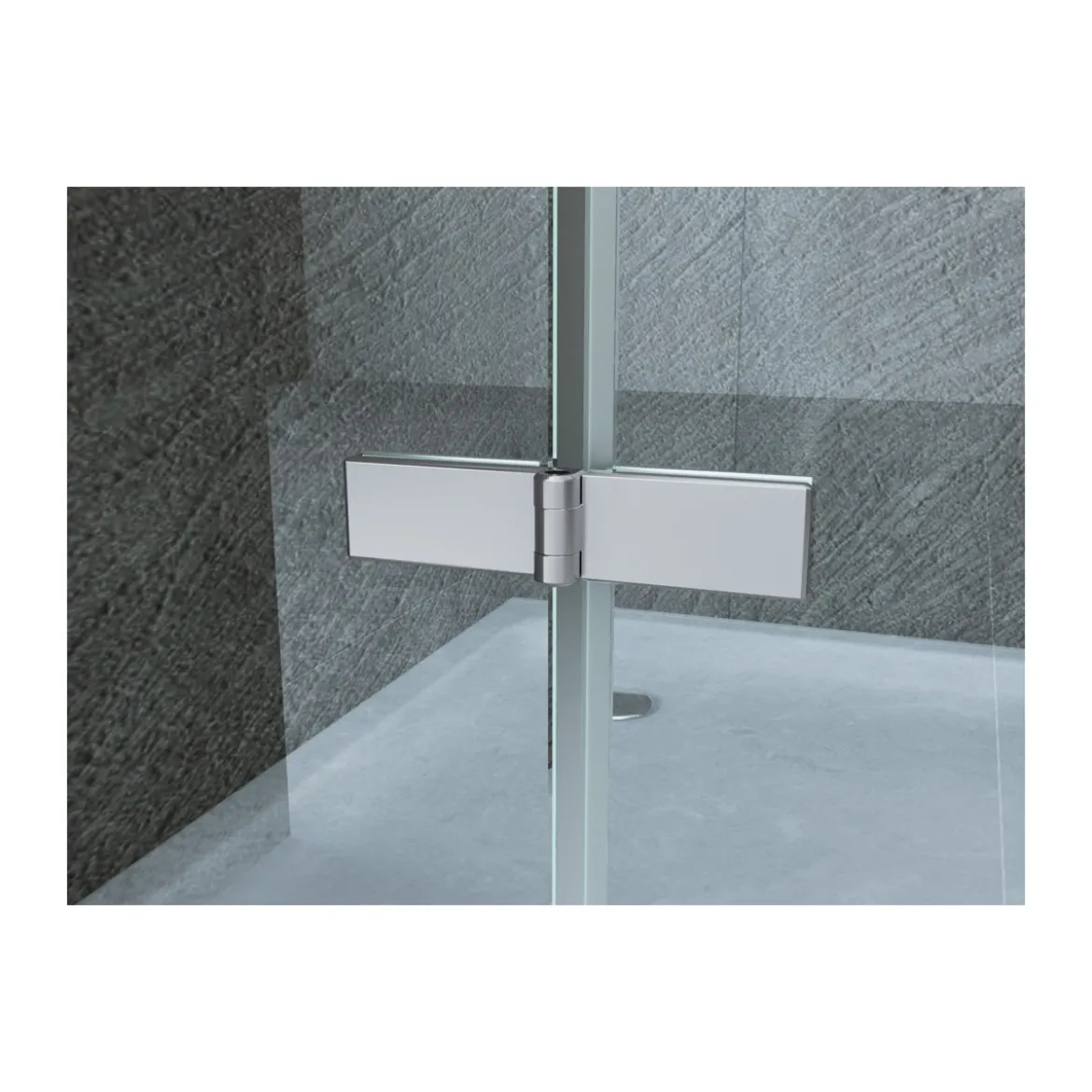Box Doccia 3 Lati 2 Ante Battenti 70 80 90 100 110 120 140 Parete in Cristallo