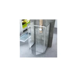 Box Doccia 3 Lati 6 mm Anta Battente Saloon 60 70 80 90 100 110 120 130 140 cm