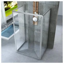 Box Doccia 3 Lati 6 mm Anta Battente Saloon 70x70x70 cm
