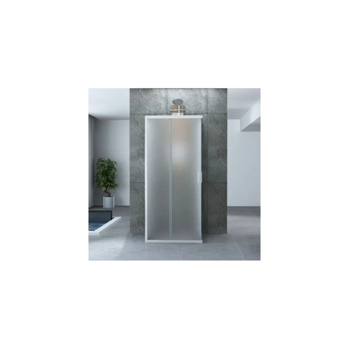 Box Doccia 3 Lati 6 mm Opaco Scorrevoli Angolare 1 Anta fissa 70 x 80 90 100 120