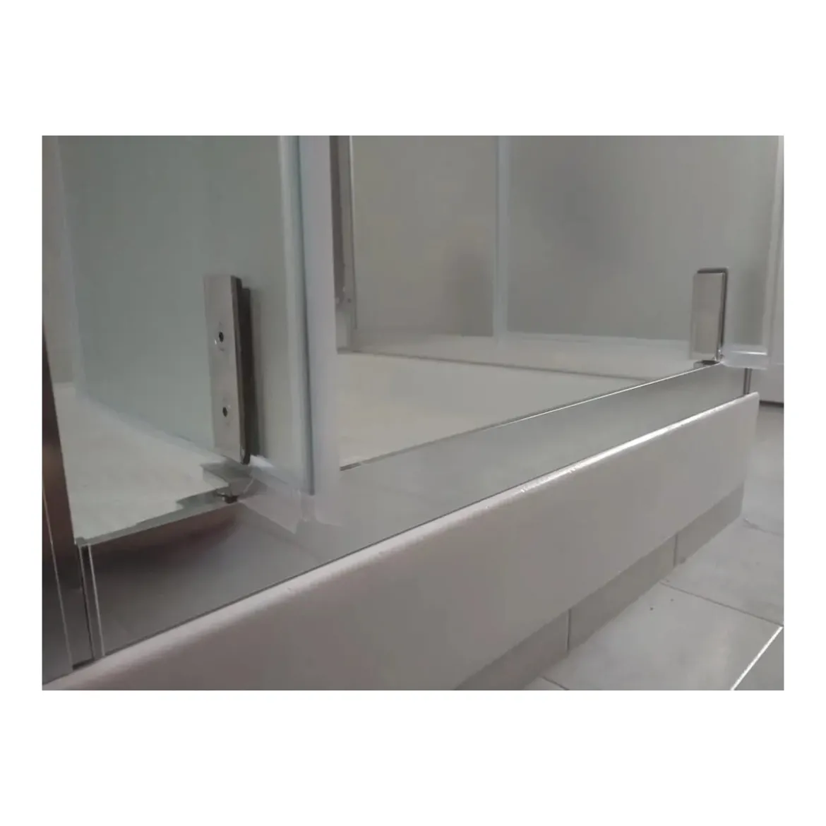 Box Doccia 3 Lati Opaco 6 mm Anta Battente Saloon 60 70 80 90 100 120 130 140 cm