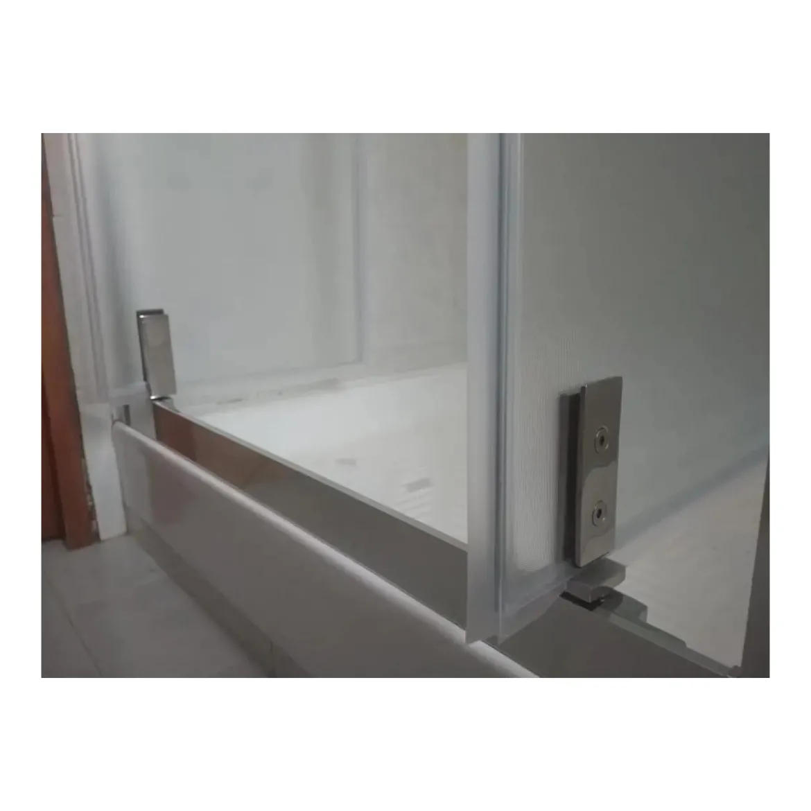 Box Doccia 3 Lati Opaco 6 mm Anta Battente Saloon 60 70 80 90 100 120 130 140 cm