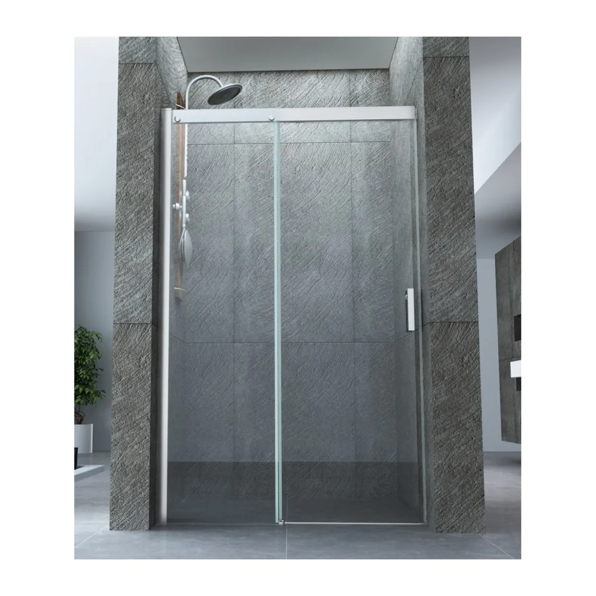 Box Doccia 8 mm Nicchia Anta Scorrevole in Cristallo Lato 90 100 110 120 130 140
