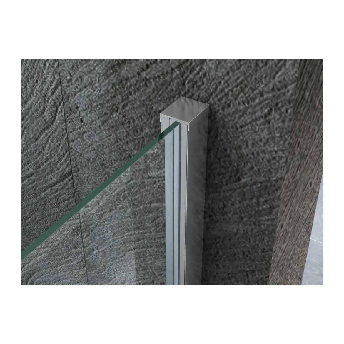 Box Doccia 8 mm Nicchia Anta Scorrevole in Cristallo Lato 90 100 110 120 130 140