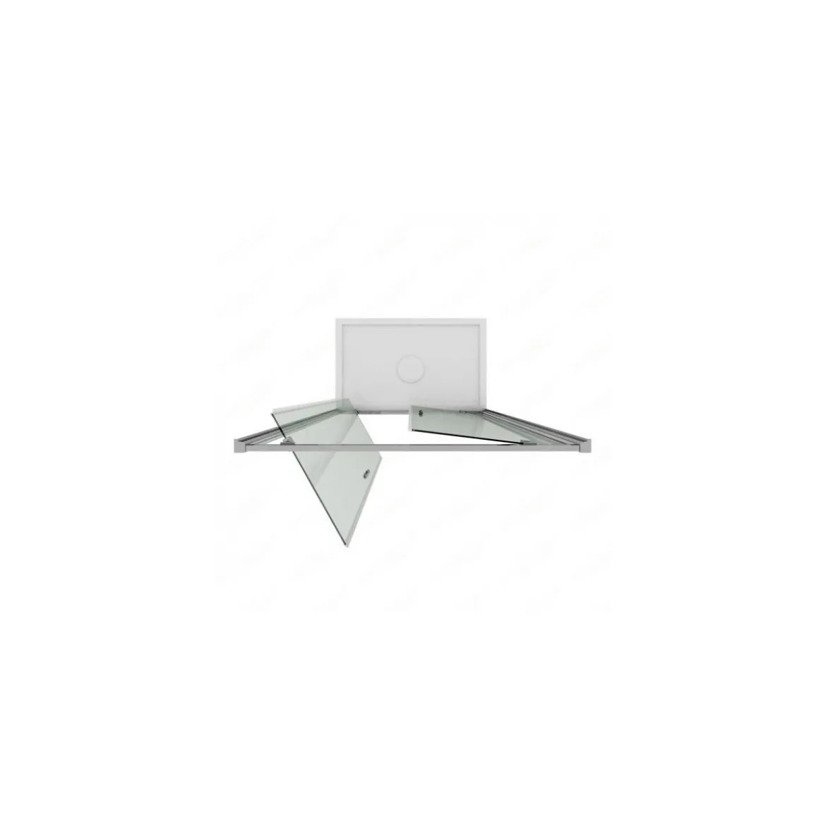 Box Doccia Nicchia 2 Ante Battente Saloon Vetro 6 mm Porta Parete in Cristallo
