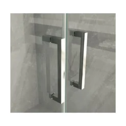 Box Doccia Nicchia 2 Ante Battente Saloon Vetro 6 mm Porta Parete in Cristallo