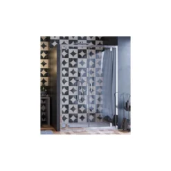 Box Doccia Nicchia 2 Ante Battente Saloon Vetro 6 mm Porta Parete in Cristallo