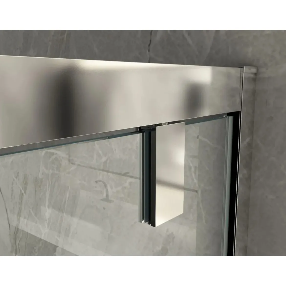Box Doccia Nicchia 2 Ante Battente Saloon Vetro 6 mm Porta Parete in Cristallo