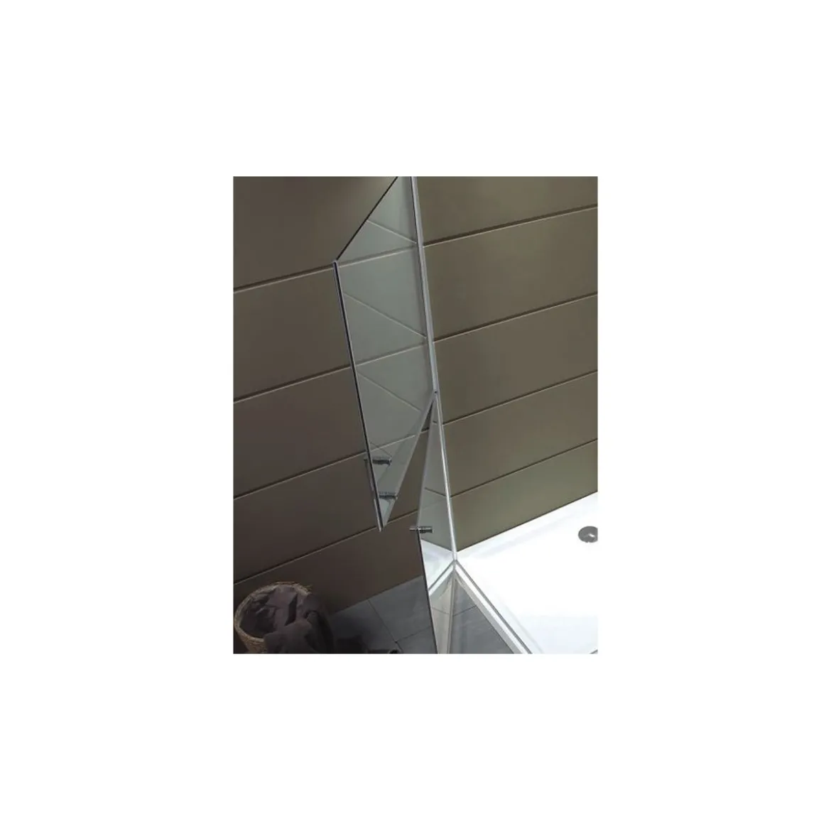 Box Doccia Nicchia 6 mm Anta Battente 70 80 90 100 Porta Parete Cristallo Vetro