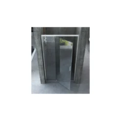 Box Doccia Nicchia 6 mm Anta Fissa Battente 90 100 110 120 130 140 in Cristallo