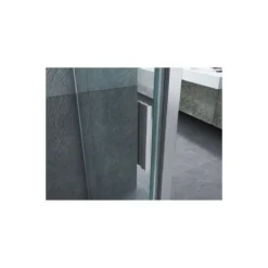 Box Doccia Nicchia 6 mm Anta Fissa Battente 90 100 110 120 130 140 in Cristallo