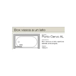 Box Doccia per Vasca a Soffietto in PVC Nicchia Sopravasca un Lato Anta Colorato