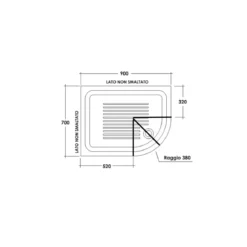 Box Doccia Semicircolare Tondo in PVC Rettangolare a Soffietto Quadrato 2 Lati