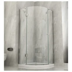 Box Doccia Semicircolare 80x80 90x90 anta Battente 8 mm Vetro Cristallo